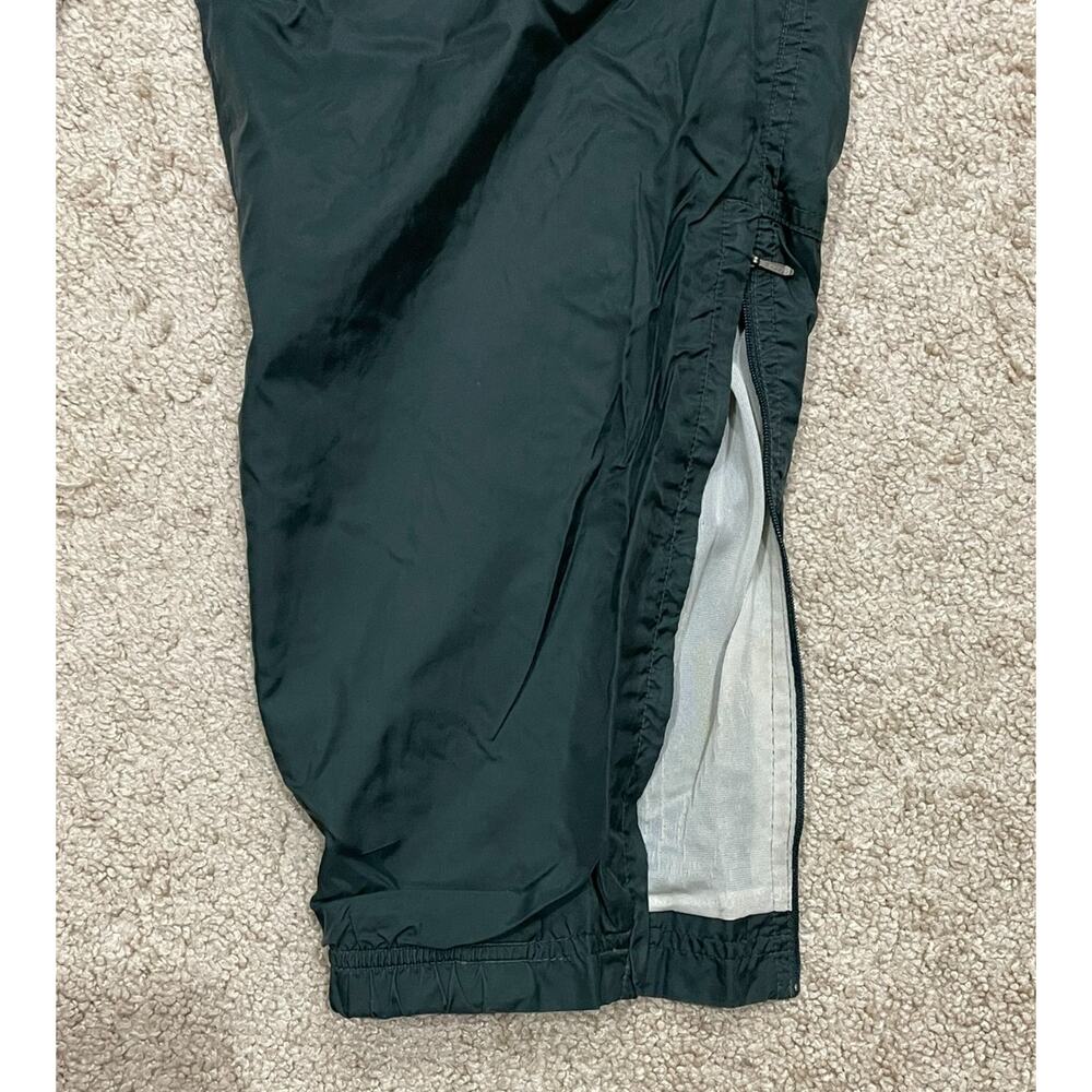 VINTAGE 90s Y2K Nike White Tag Green Nylon Wind Pants Adult Men's Size M Joggers - Picture 11 of 15